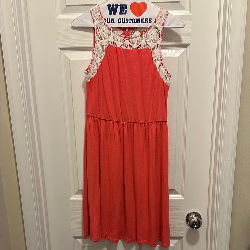 Xhilaration Pink Halter Midi Sundress